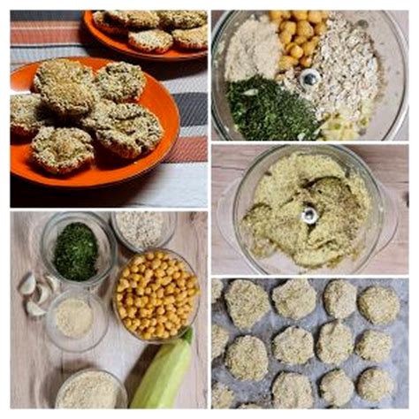 Colaj foto cu diverse preparate din năut, prezentate atrăgător.