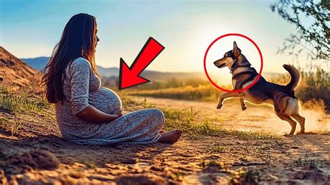 Ilustrație cu o femeie însărcinată mângâind un câine, subliniind legătura emoțională.