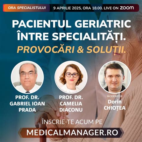 Fotografie a medicilor specializați în geriatrie și diabet