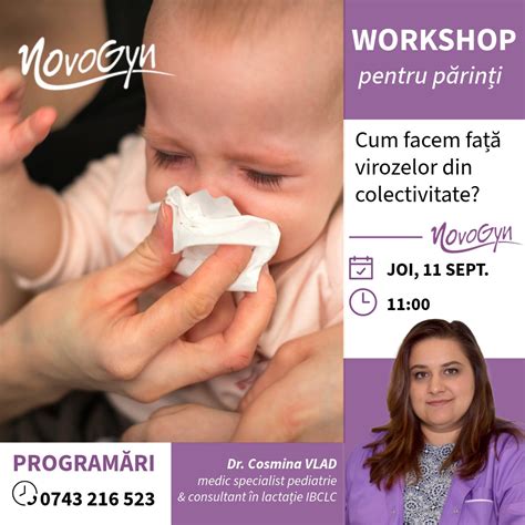 Fotografie cu o mamă și nou-născutul ei în incinta clinicii Novogyn