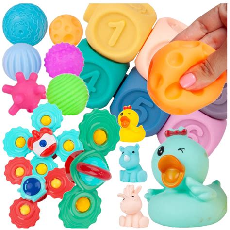 Colecție de jucării senzoriale și interactive pentru bebeluși de 4 luni