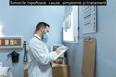 Ilustrație a unei tumori hipofizare (adenom) și efectul său asupra structurilor învecinate