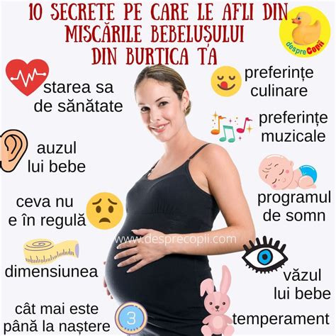 ilustrație cu mâna mamei pe burtică, simțind mișcările bebelușului