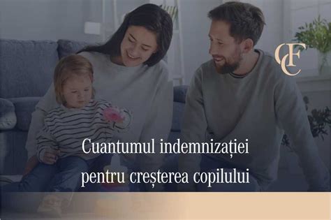 diagramă cu fluxul de calcul al indemnizației pentru creșterea copilului, incluzând veniturile nete, procentul de 85% și plafoanele minim/maxim