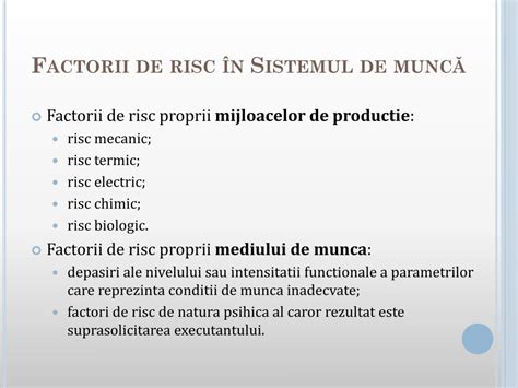 schema cu factorii de risc la locul de munca in timpul sarcinii