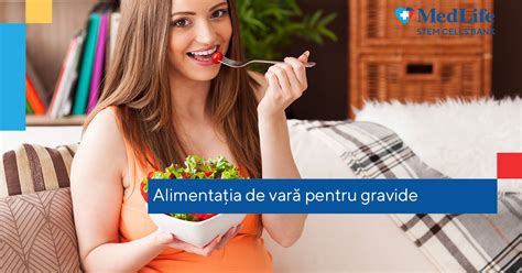 Infografic cu recomandări generale de alimentație sănătoasă în sarcină, incluzând grupe de alimente și porții