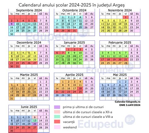 Infografic cu calendarul Programului Național FIV 2025, evidențiind data de început și sfârșit.