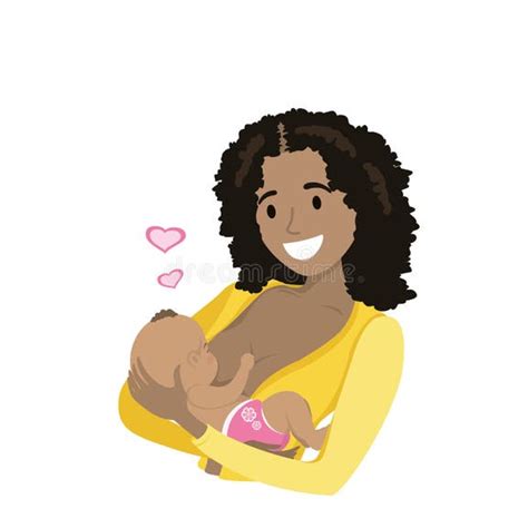 Ilustrație cu o mamă care își alăptează bebelușul cu afecțiune