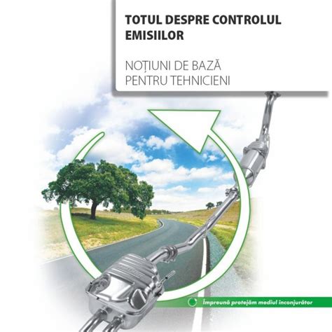 Diagramă explicativă a funcționării sondei lambda și a rolului său în controlul emisiilor.
