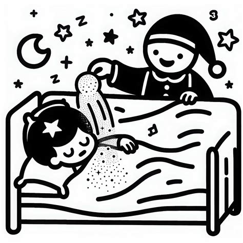 ilustrație cu un copil adormit liniștit într-un mediu propice somnului