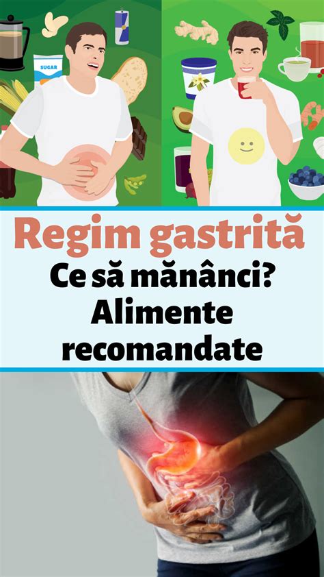 Ilustrație cu alimente recomandate și nerecomandate pentru persoanele cu arsuri la stomac.
