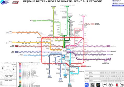 Harta liniilor de autobuz din zona Spitalului Dr. Panait Sîrbu - Maternitatea Giulești