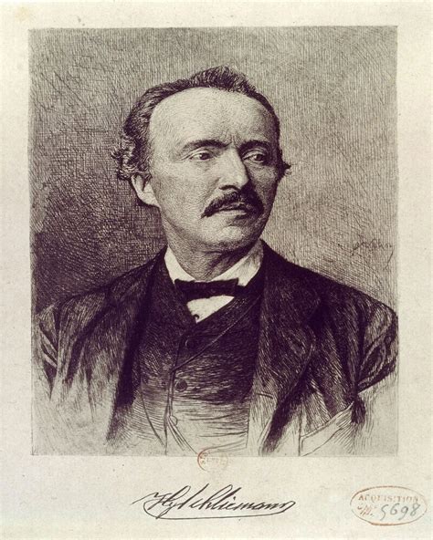 Ilustrație cu Heinrich Schliemann tânăr, inspirat de o carte.