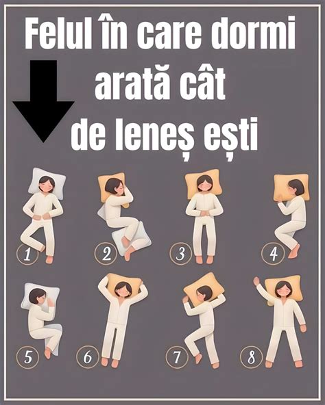 Infografic comparativ cu pozițiile de somn și tipurile de perne recomandate