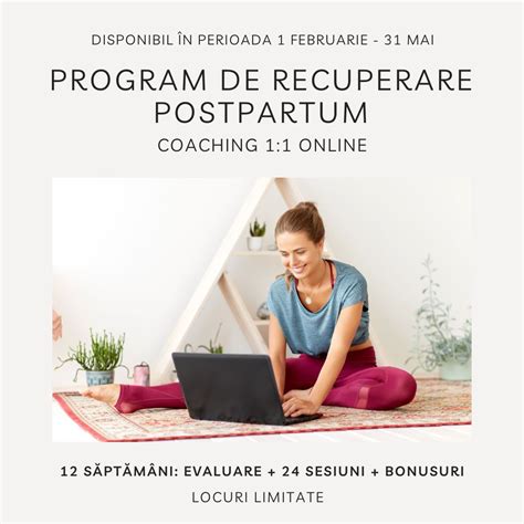 infografic cu etapele recuperării postpartum