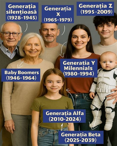 Familie din Generația X interacționând cu copiii