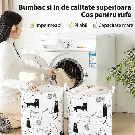 Cos pliabil din material bouclé pentru depozitarea jucariilor