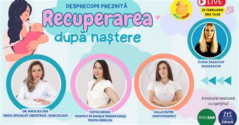 comparație grafică între recuperarea după naștere naturală și cezariană