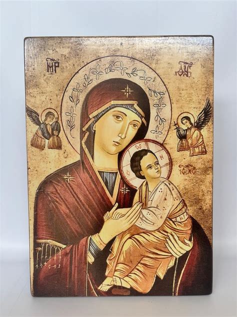 Detaliu dintr-o icoană bizantină: Maica Domnului, Pruncul Iisus în iesle, boul și măgarul