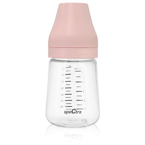 Ilustrație cu tetină de biberon Spectra PA, prezentând designul care imită forma sanului.