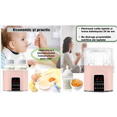 Infografic cu beneficiile utilizarii unui incalzitor de biberoane