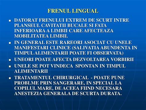 Diagrama comparativă a metodelor de tratament pentru frenul lingual restrictiv