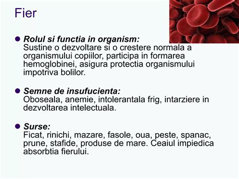 infografic despre rolul fierului în sarcină și surse alimentare