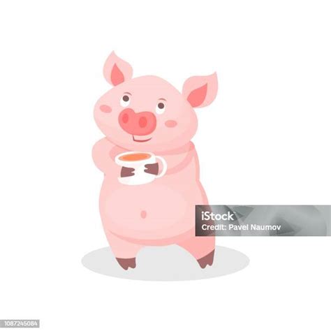 ilustrație cu un purcel hrănit cu biberonul