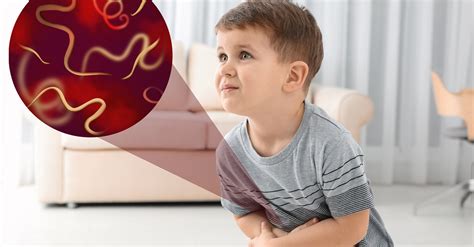 ilustrație cu diferitele simptome ale infecțiilor cu viermi intestinali