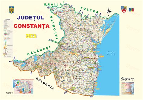 hartă cu localizarea Constanța