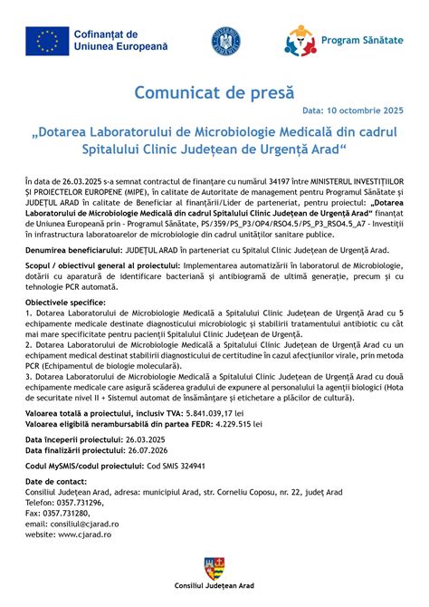 Infografic cu facilitățile laboratorului de recuperare-reabilitare medicală