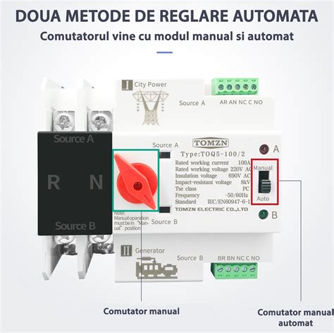 Schema unui comutator și a periilor într-un motor DC, explicând rolul lor în inversarea curentului.