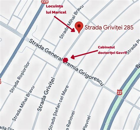 Hartă cu locația cabinetului pediatric în Constanța