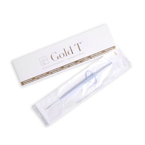 structura internă a dispozitivului intrauterin Gold T, evidențiind firul de cupru cu nucleu de aur