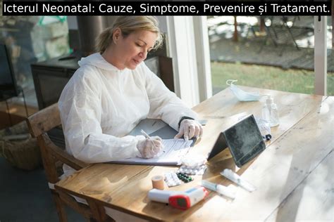 ilustrație medicală a icterului neonatal și a nivelurilor de bilirubină