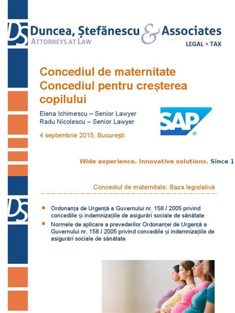 tabel comparativ: concediu de maternitate vs. concediu pentru creșterea copilului