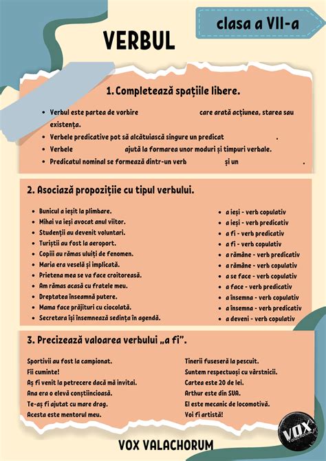 Infografic cu diferite expresii idiomatice românești care folosesc verbul 