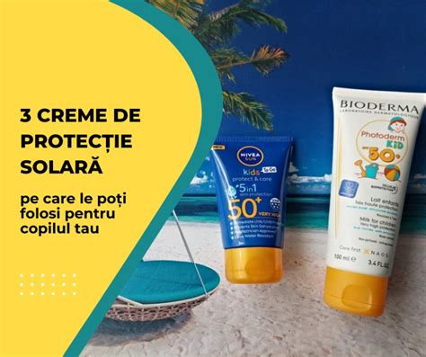 Infografic cu recomandări de protecție solară: creme, pălării, ochelari de soare.