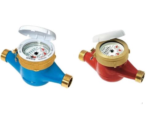 Ilustrație cu un contor de apă și componentele sale