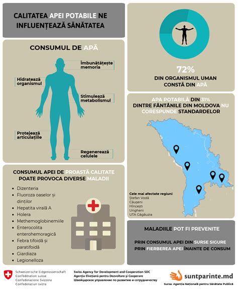Infografic despre etapele de tratare a apei potabile