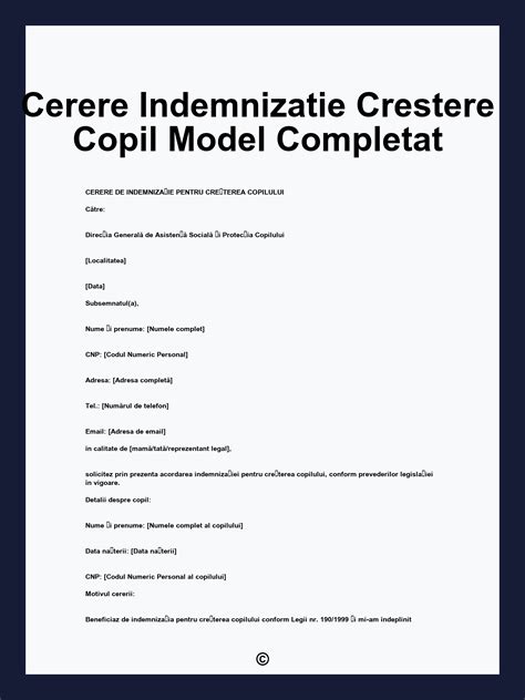 Infografic explicativ privind completarea sectiunii pentru concediu de crestere copil in D112