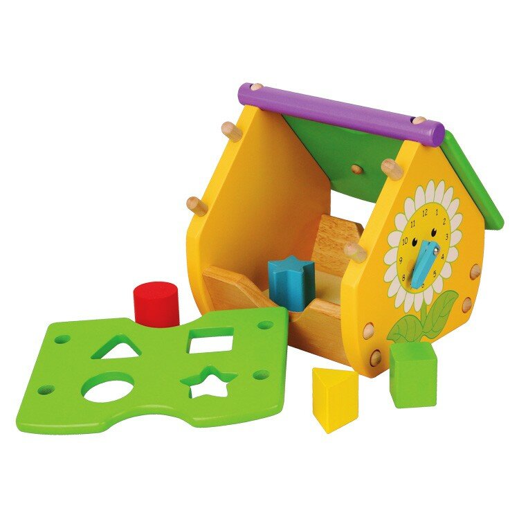 Casuta cu figuri geometrice si ceas