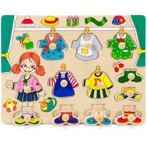 Puzzle sa imbracam fetita