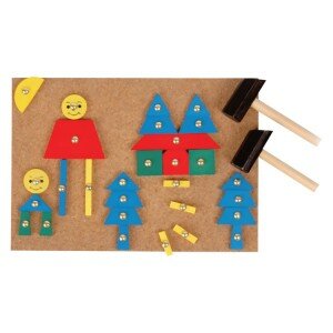 Set mozaic cu ciocan negru