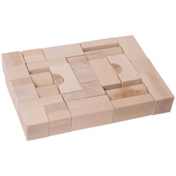 Cuburi lemn natur -0